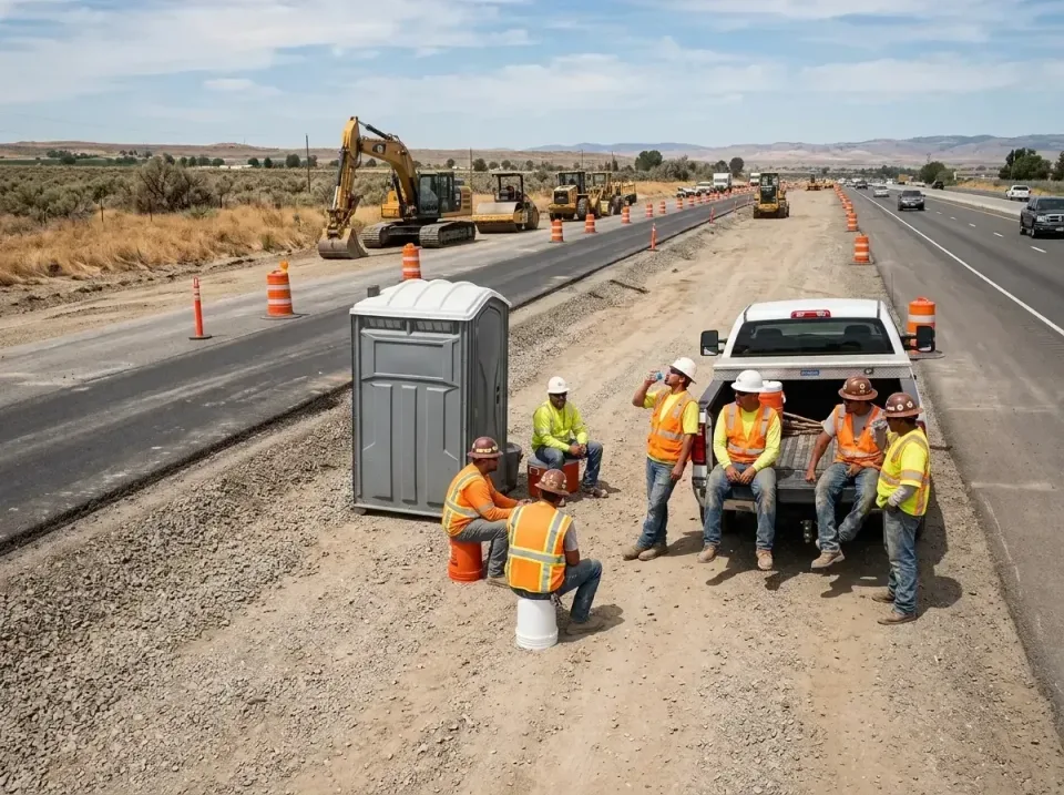 highway-road-construction-crew-007 — frequently asked questions, Porta Potty and Restroom Rentals in East Hemet, CA